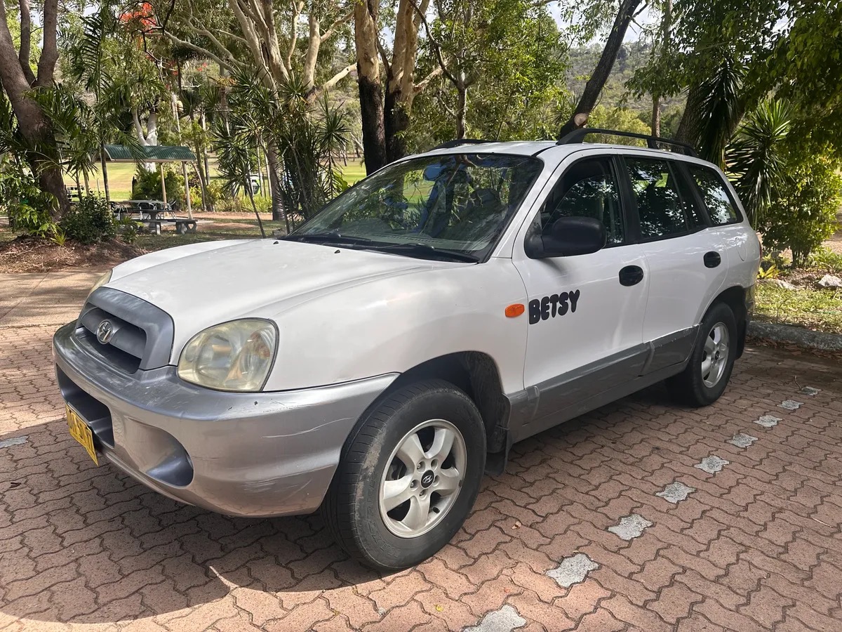 Betsy, Hyundai Santa Fe automatic hire car on Magnetic Island